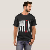 Patriottisme Archery Fourth of Juli Archer T-shirt (Voorkant volledig)