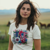 Patriottisme en liefde Onafhankelijkheidsdag T-shirt