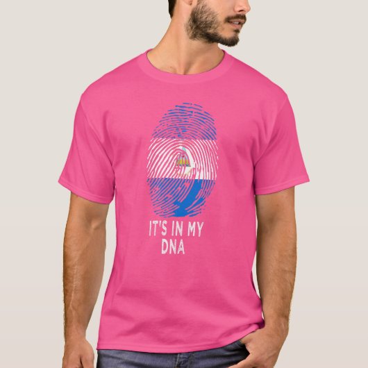 Patriottisme Flag Pride Patriot Het zit in mijn DN T-shirt (Voorkant)