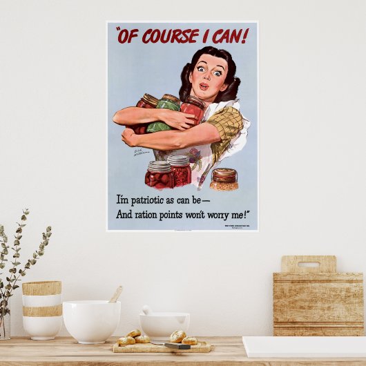 Patriottisme in de Tweede Wereldoorlog Poster (Keuken)