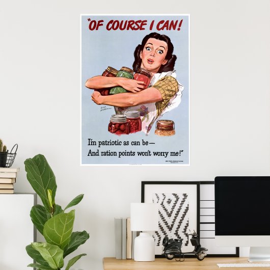 Patriottisme in de Tweede Wereldoorlog Poster (Thuiskantoor)