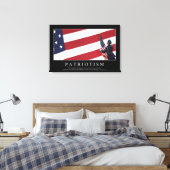 Patriottisme: Inspirerend prijsopgave Canvas Afdruk (Insitu (Slaapkamer))