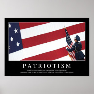 Patriottisme: Inspirerend prijsopgave Poster