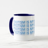 Patriottisme is mijn Superpower Koffee Mok (Voorkant links)