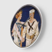  patriottisme, Lady Liberty met Navy Seaman Grote Klok (Hoek)