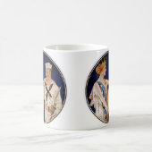  patriottisme, Lady Liberty met Navy Seaman Koffiemok (Center)