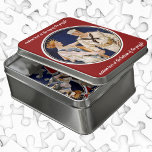 patriottisme, Lady Liberty met Navy Seaman Puzzel<br><div class="desc">illustratiepatriottische schildering op 4 juli met een afbeelding van Lady Liberty (het standbeeld) met een Amerikaanse vlag en het schudden van de handen met een trotse zeeman. Verenigde Staten van Amerika: nationale symbolen van patriottisme en vrijheid. Oorspronkelijk een militair poster.</div>