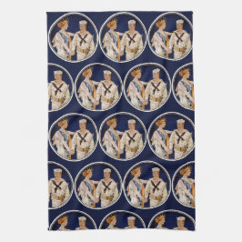  patriottisme, Lady Liberty met Navy Seaman Theedoek