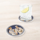  patriottisme, Lady Liberty met Navy Seaman Zandsteen Onderzetter (Zijkant)