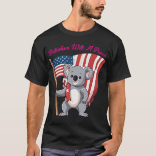 Patriottisme met een zakje t-shirt