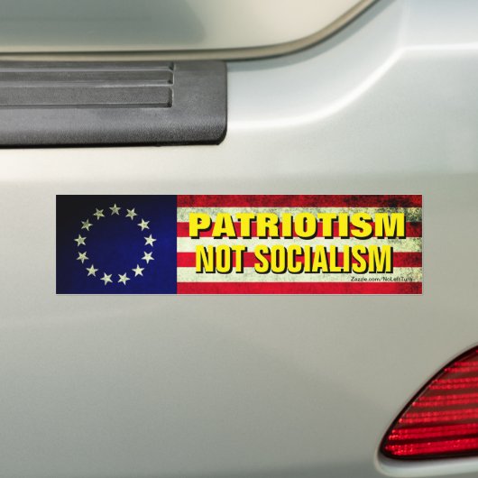 Patriottisme Niet het socialisme Slechte Bumpersti Bumpersticker (Op auto)