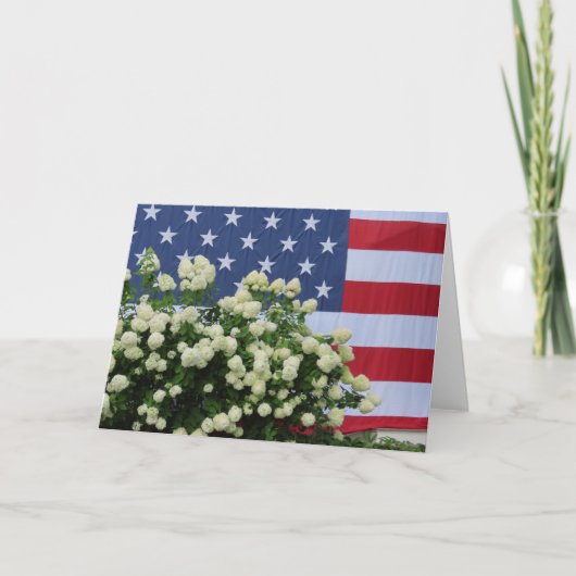 Patriottisme op beeldscherm kaart (Voorkant)