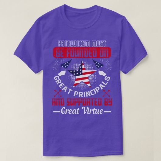 Patriottisme op de hoofden t-shirt (Design voorkant)