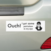 patriottisme, Ouch!, patriottisme in mijn oog, ik  Bumpersticker (Op auto)