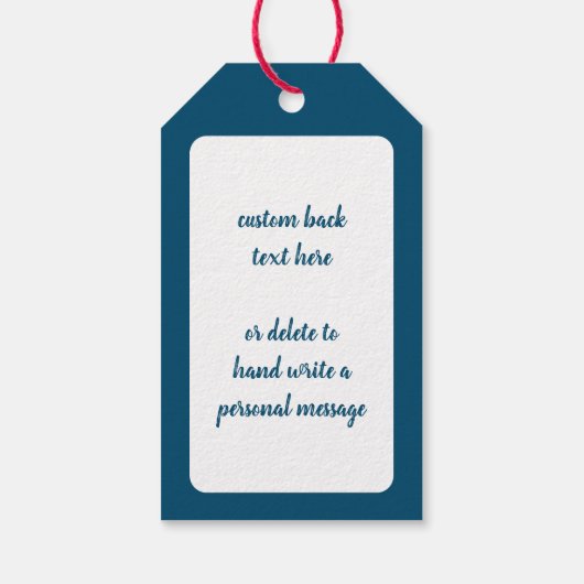  patriottisme, patriottische Eagle American Flag Cadeaulabel (Achterkant)