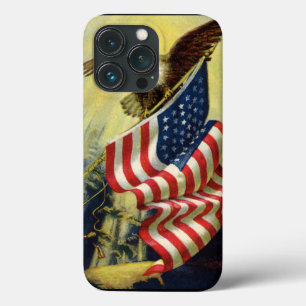  patriottisme, patriottische Eagle American Flag Case-Mate iPhone Case