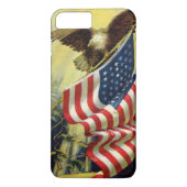 patriottisme, patriottische Eagle American Flag Case-Mate iPhone Case (Achterkant)