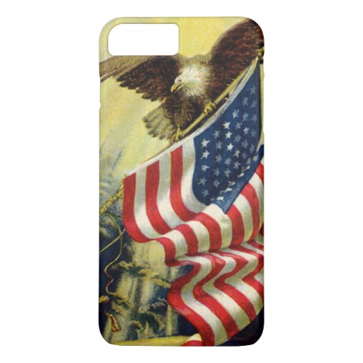 patriottisme, patriottische Eagle American Flag Case-Mate iPhone Case (Achterkant)