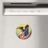  patriottisme, patriottische Eagle American Flag Magneet (Insitu (Vaatwasser))
