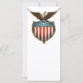  patriottisme, Proud Eagle over Amerikaanse vlag (Voorkant)