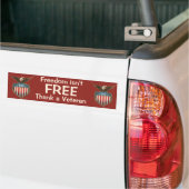 patriottisme, Proud Eagle over Amerikaanse vlag Bumpersticker (Op Truck)