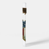  patriottisme, Proud Eagle over Amerikaanse vlag Case-Mate iPhone Case (Achterkant / Rechts)