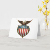 patriottisme, Proud Eagle over Amerikaanse vlag Kaart (Gele Bloem)