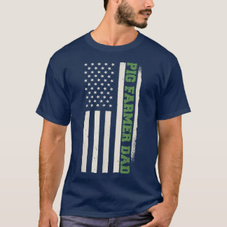 Patriottistische varkenshouderij Landbouw Varkensb T-shirt