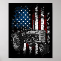Patriottractor Amerikaanse Vlag Tractor Boerderij 