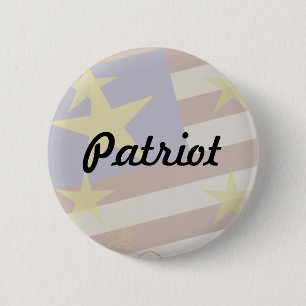 Patriotvlag personaliseren ronde button 5,7 cm