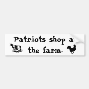Patriotwinkel op het boerderij - Bumpersticker