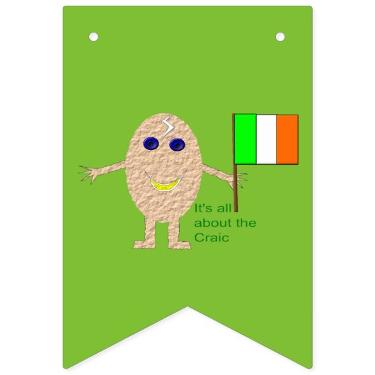 Patritoic Irish Egg Bunting Flags Vlaggetjes (Tweede vlag)