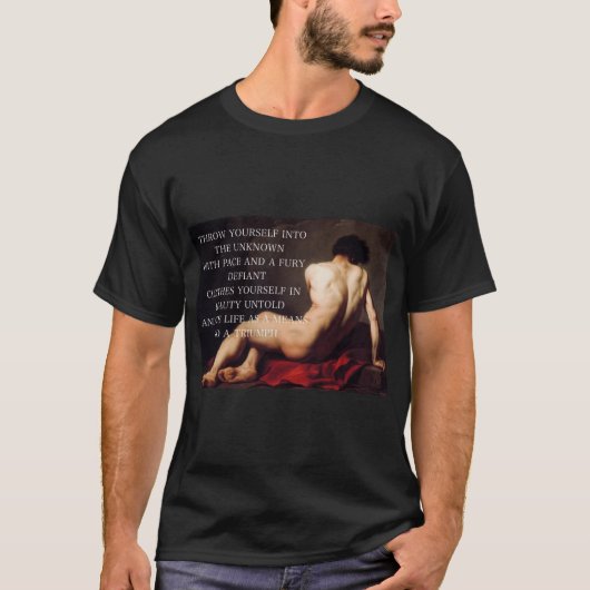 Patroclus achillespees naar beneden t-shirt (Voorkant)