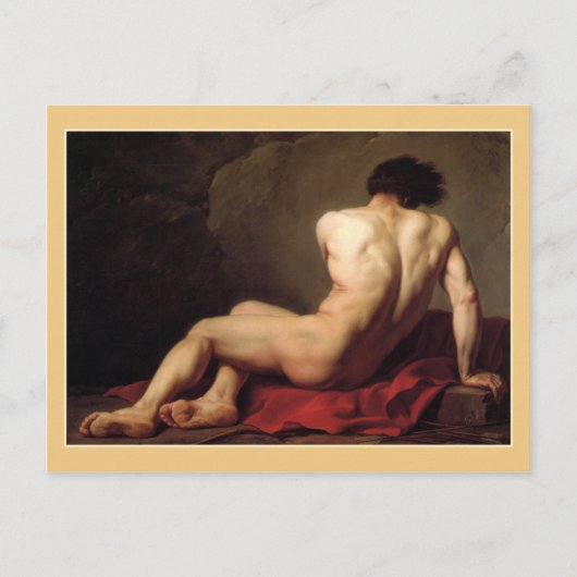 Patroclus door Jacques Louis David Briefkaart (Voorkant)