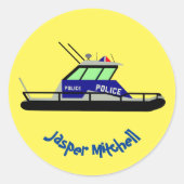 Patrol Boat Ronde Sticker (Voorkant)