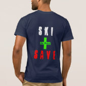 Patrol - Ski & Save 4 ("Ski Ptrl.") in dwarsrichti T-shirt (Achterkant)