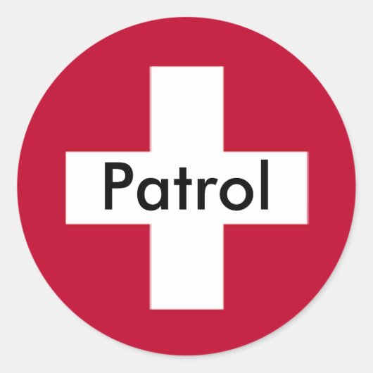 Patrol Sticker - Een (Voorkant)