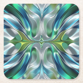 Patrón abstracto de ondas de Agua Kartonnen Onderzetters