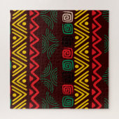 Patrón africano legpuzzel (Horizontaal)