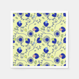 Patrón boho floral servet