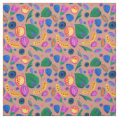 Patrón cozy boho terracota  stof (Swatch)