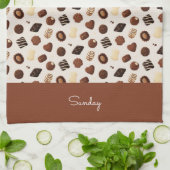 Patrón de caramelos de chocolate theedoek (Gevouwen)