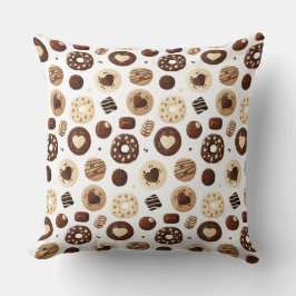 Patrón de dulces de chocolate kussen