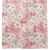 Patrón de flor sakura rosado douchegordijn (Voorkant)