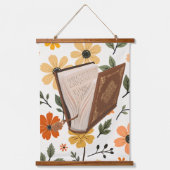 patron de flores y libros groovy hangend wandkleed (Voorkant)