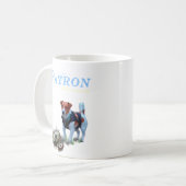 Patron de Oekraïense Pyrotechnicus Dog Koffiemok (Voorkant links)