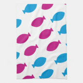 Patrón de peces de colores theedoek (Verticaal)