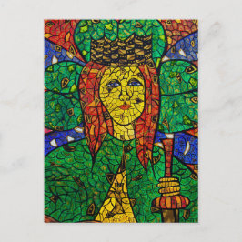 Patron Saint-Depressie en angst St-Dymfna Briefkaart