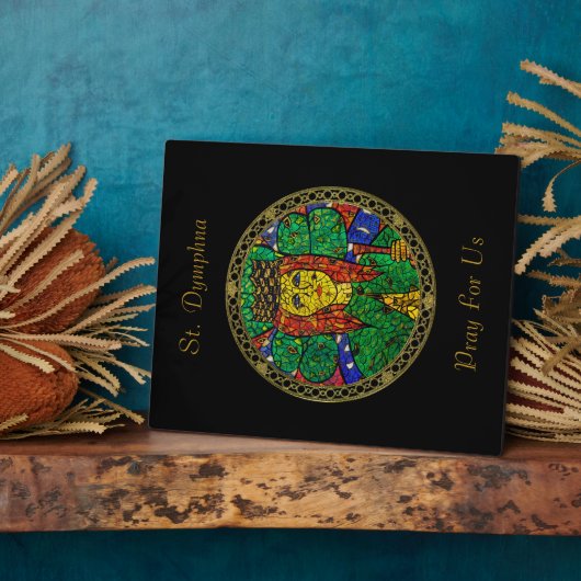 Patron Saint-Depressie en angst St-Dymfna Fotoplaat (Zijkant)