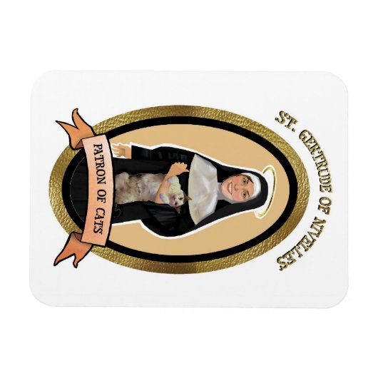 Patron Saint of Cats magneet voor de koelkast (Horizontaal)